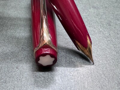 MONTBLANC No.12 Burgundy Bordeaux Vintage Fountain Pen Piston