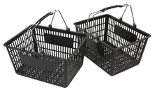 NEW Shopping Basket Set set of 2 black