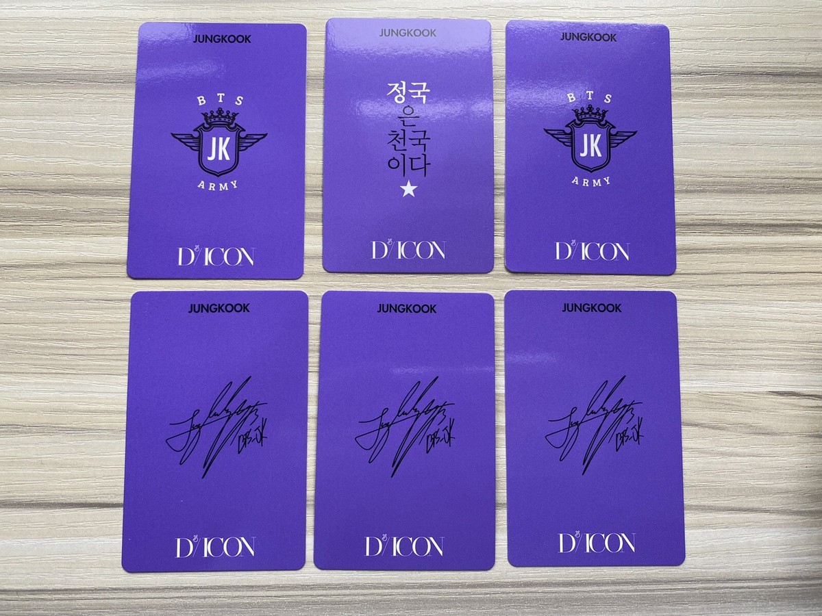 BTS DICON JUNGKOOK PHOTOCARD 101 Official Jungkook Photo card Set
