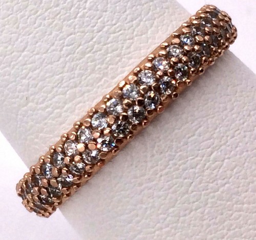 Elegant Pave' CZ Band Ring Size 
