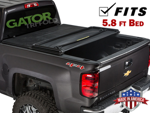 Gator Etx Tri Fold Fits 14 18 Silverado Sierra 5 8 Ft Tonneau Bed Cover Ebay