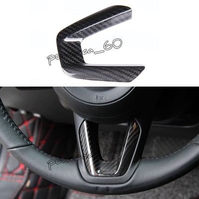 For Mazda Cx 3 Cx 5 Cx 8 Cx 9 Carbon Fiber Steering Wheel Cover Add On Trim 17 Ebay