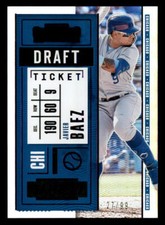 2020 Panini Contenders Draft Ticket Purple #80 Javier Baez SN #/99