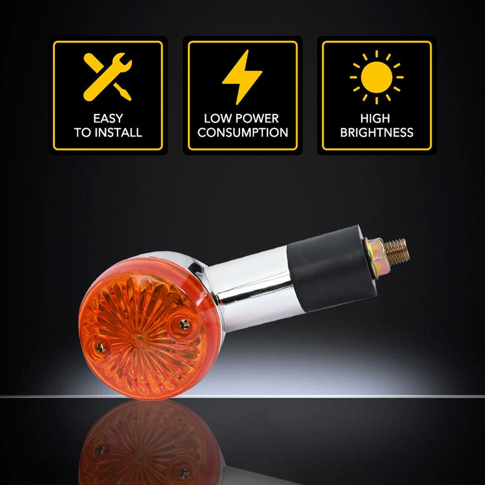 Turn Signal Lights Amber For Suzuki Intruder Volusia VS VL 700 750 800 1400 1500 Foto 3 de 4