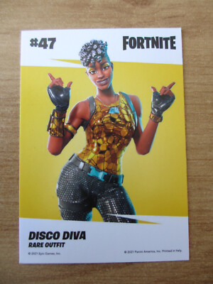 Panini FORTNITE 2021 Epic Games Card / #47 DISCO DIVA