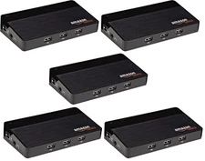 Case of 5 - Amazon Basics 10-Port USB Hub 2.0