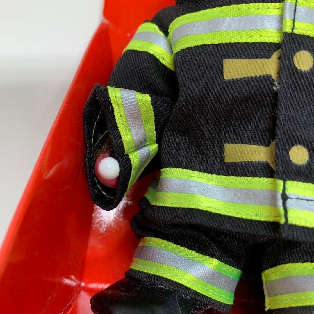 Released in 2000 NYFD Firefighter Monchhichi S size Rare Released in 2000 NYFD Firefighter Monchhichi S size Rare