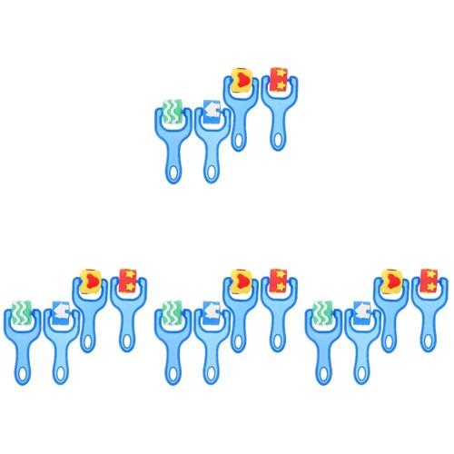 16 pcs Kids Painting Rollers Graffiti Painting Tools Rollers Kids Paint