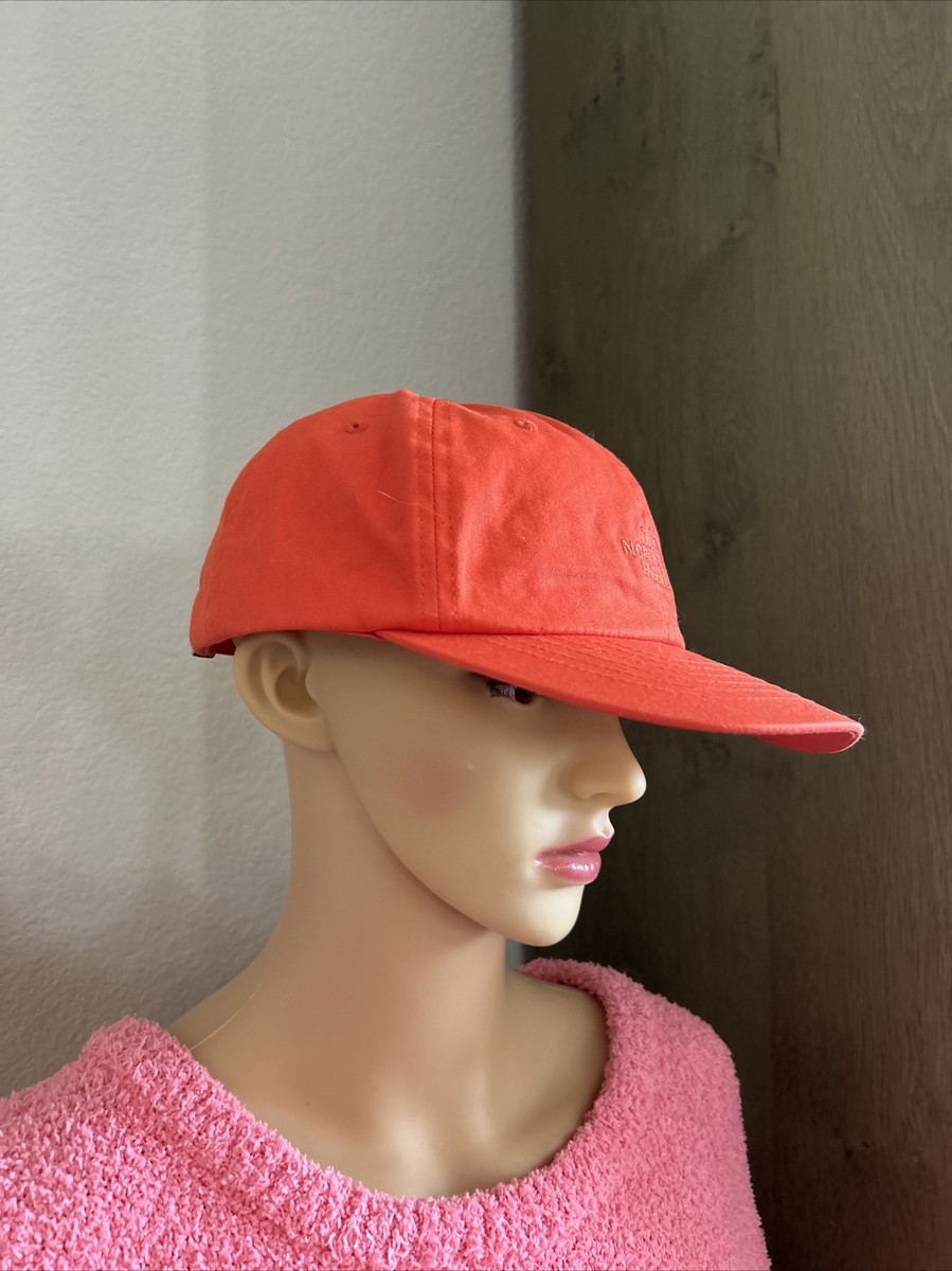 【THE NOTRH FACE】 LOGO BALL CAP WASHED‐ ORANGE The North Face The North Face Half Dome logo baseball cap in