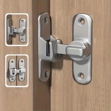 90°/180° Flip Door Lock Zinc Alloy Sliding Door Latch Anti-Theft Gate Bolt