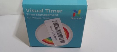 Nixroork Visual Timer 60-Minute Time Management Tool Blue Rainbow Kids Adults