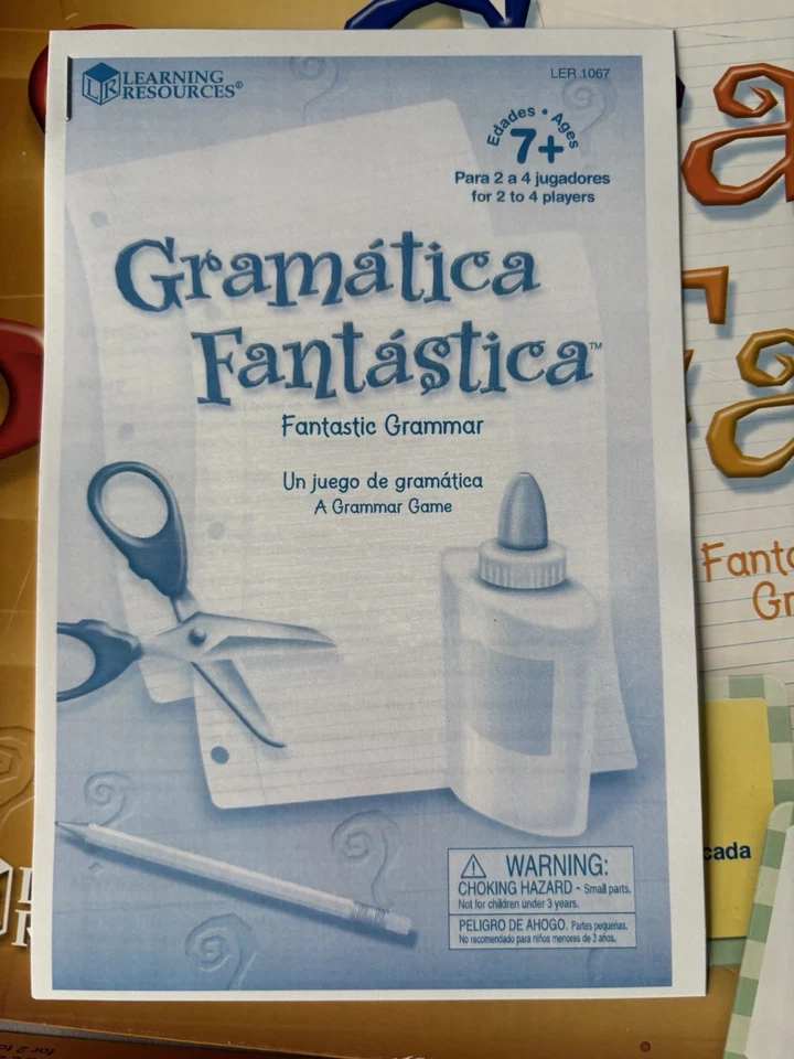 Gramática Fantastica Juego de Alfabetización Española Edad 7+ Recursos de Aprendizaje Foto 4 de 4