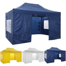Tenda a baldacchino pop-up 10x15 piedi gazebo da esterno resistente con pareti laterali rimovibili