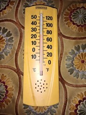 Vintage Springfield Indoor/Outdoor Wall Thermometer 6โ Made in USA