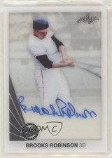 2015 Leaf 25th Baseball Clear Brooks Robinson #BR2 Auto HOF n8a