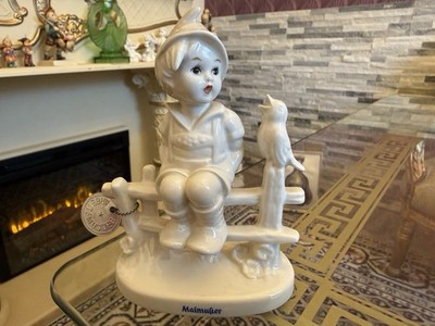 Seltene Hummel Malmuster Weiß Figur  Hum 111/1 TMK5 mit Plombe Arbeitsmuster