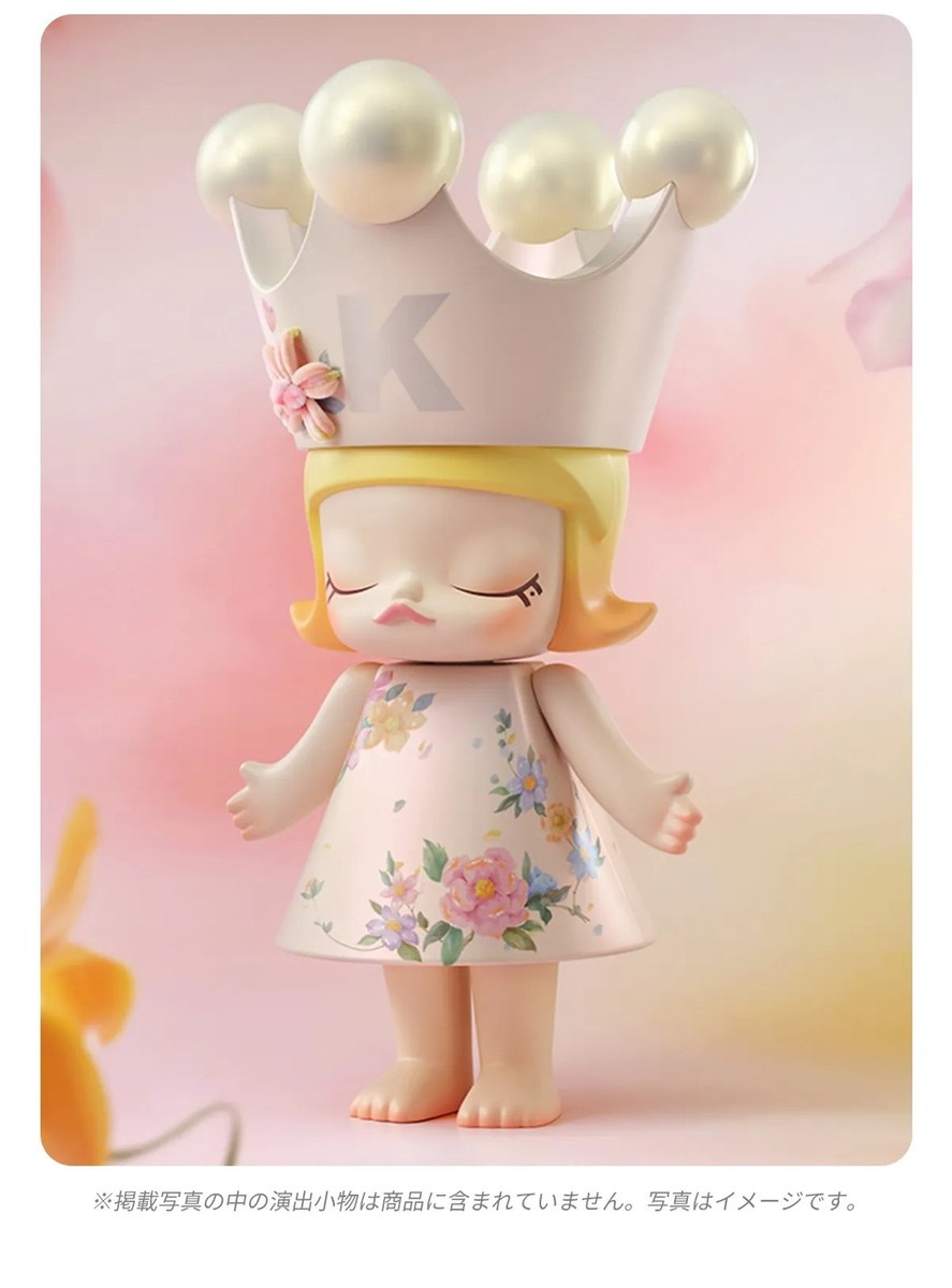 アイドル MEGA  MOLLY 400% Velvet Flowers Pop Mart Mega Royal Molly Velvet Flowers 400% - US