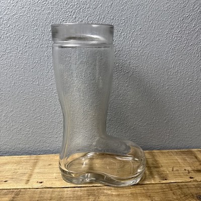 Glass Beer Boot Oktoberfest Style Das Boot Stein 9.5'' Tall Christmas Santa Boot