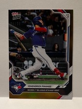2026 Topps Now #127 Yohendrick Pinango RC Blue Jays GOLD Foil Parallel 04/50