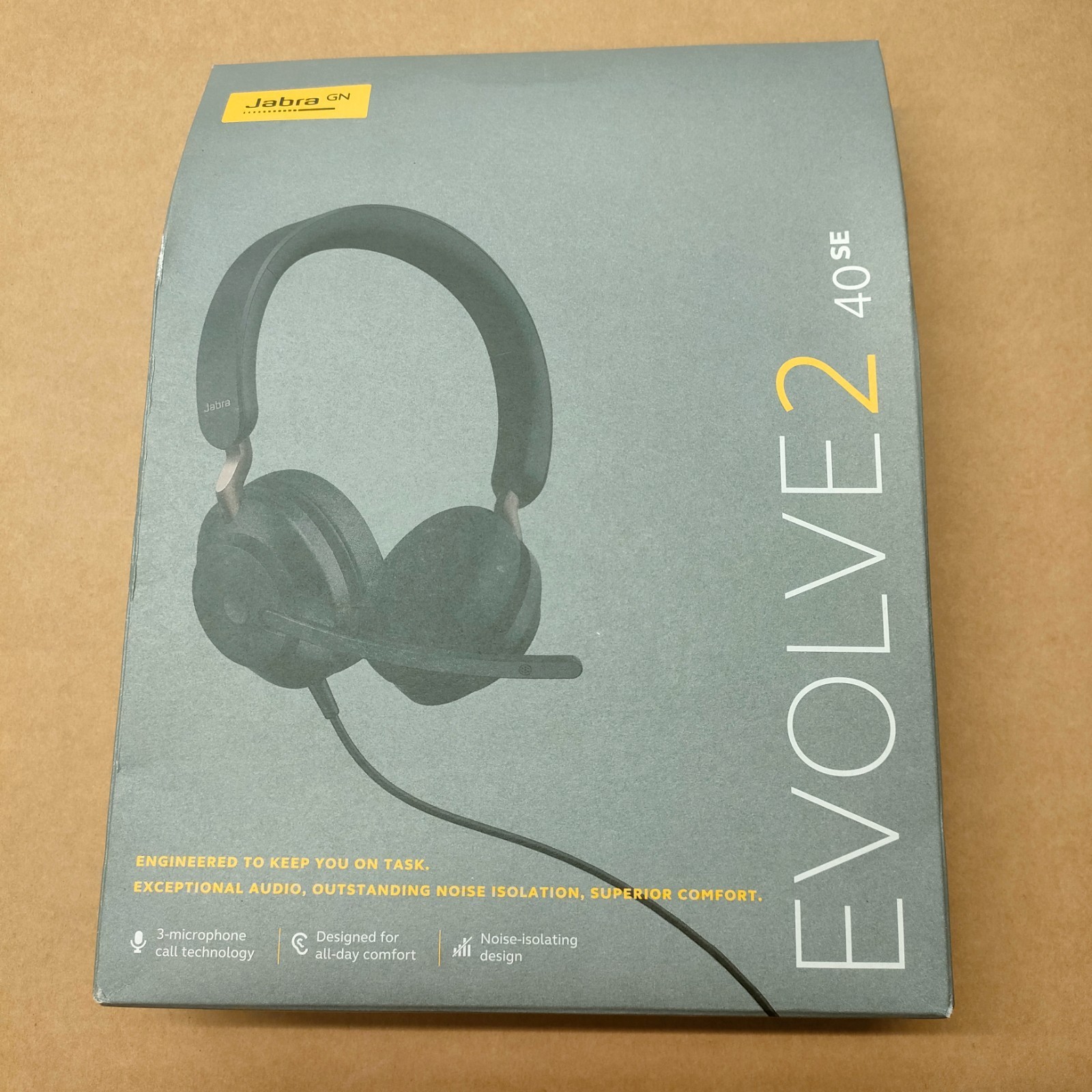 Jabra Evolve2 40 SE Headset Wired USB-A, UC Black (24189-989-999)