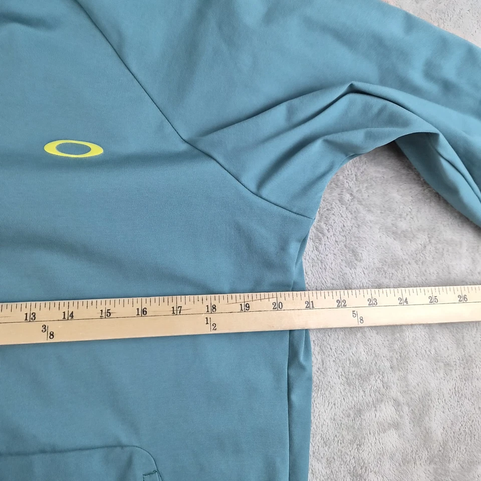 Oakley Pullover Mens Medium Green Hydrolix Performance Fit Hoodie Activewear - Image 3 of 4