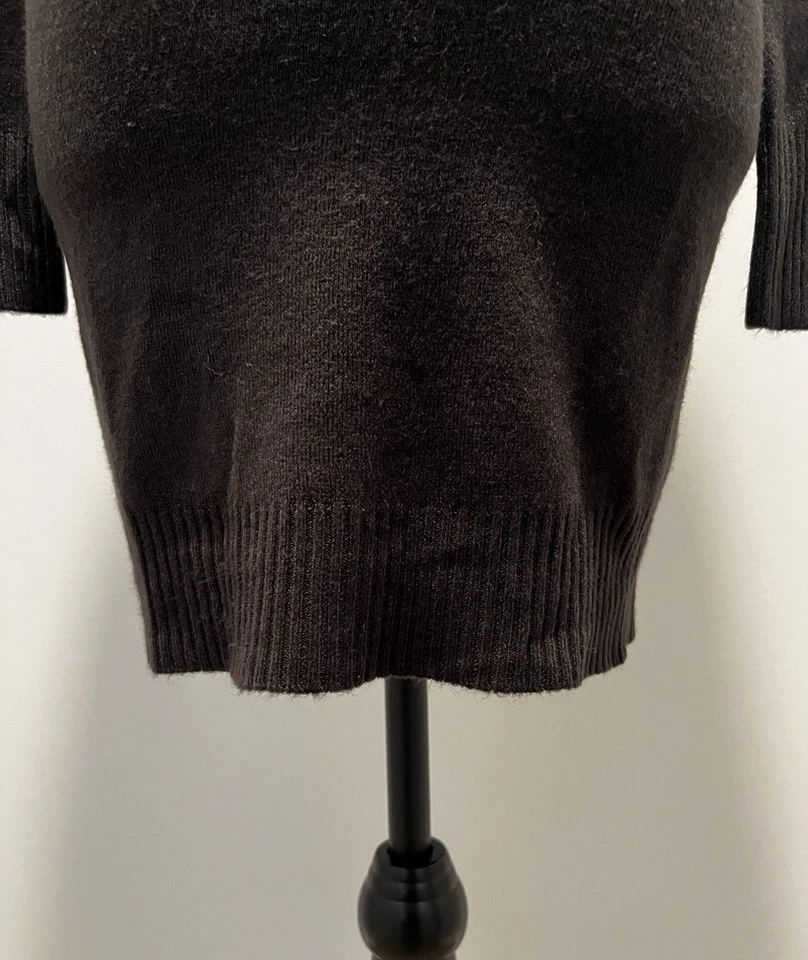 Vestido suéter para mujer Forever 21 marrón cuello alto talla S-usado Foto 3 de 4