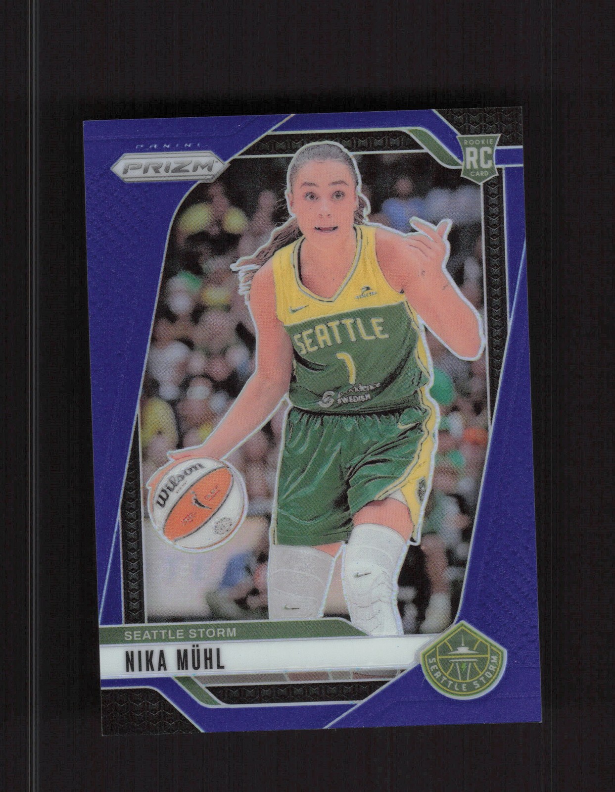 2024 Panini Prizm WNBA #75 Nika Muhl Blue Prizms #/199 RC
