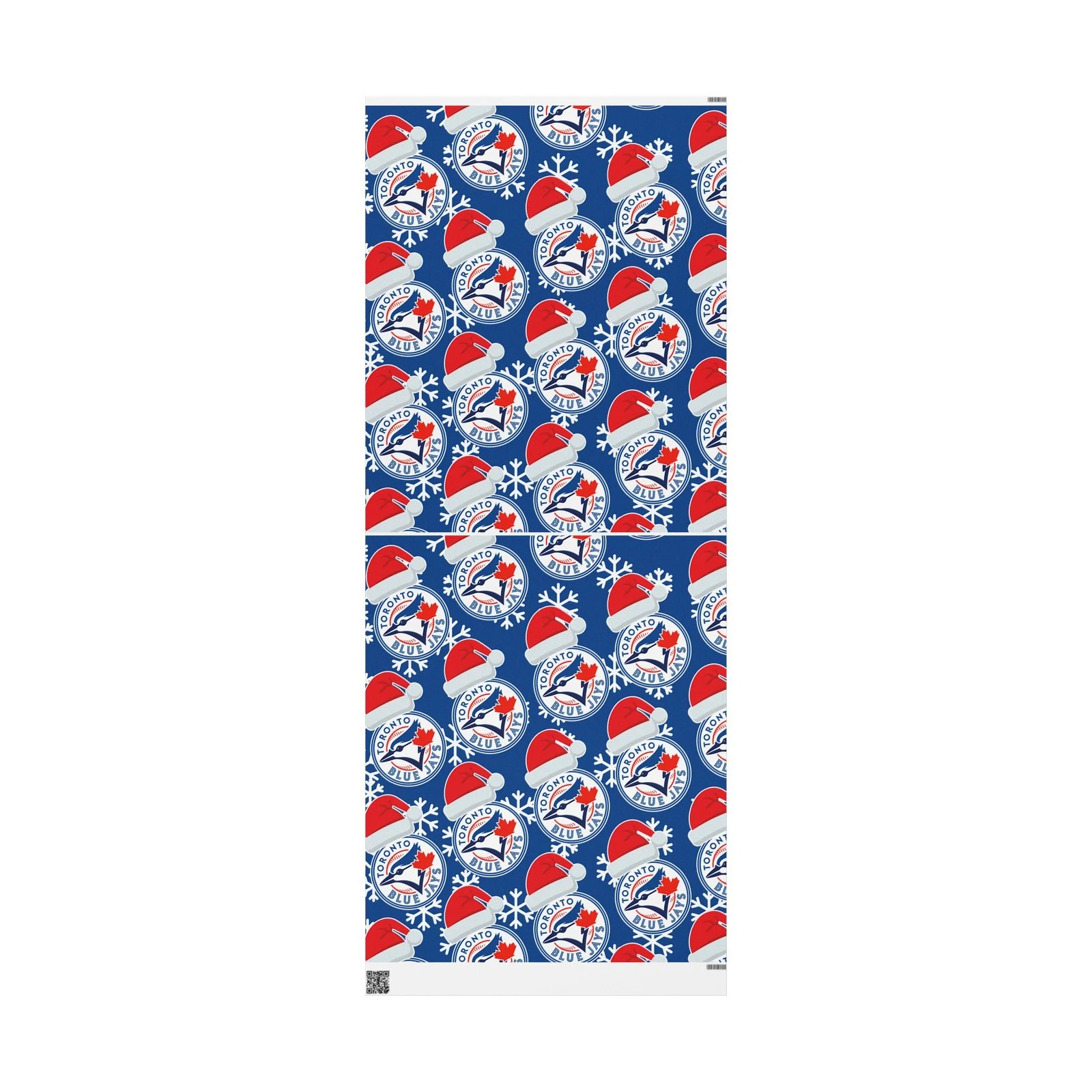 Toronto Blue Jays Gift Wrapping Paper, Baseball Team Holiday
