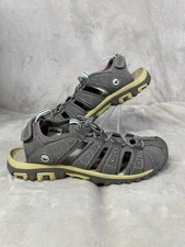 Hi-Tec Shore Sandal Womens Size 9 Closed-Toe Hiking Walking Trail Gray Outdoors