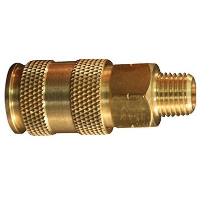 Milton S-765 1/4'' MNPT Male V-Style High-Flow Coupler 300 PSI Air Tool Fittings