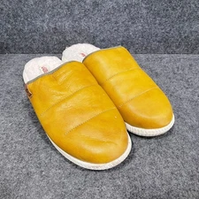 OLUKAI Mua'ili Shearling Slipper Men's Size US 10M Golden Sand/Bone
