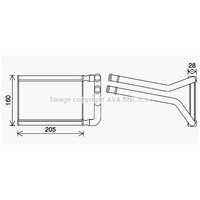 WäRmetauscher Innenraumheizung Aluminium Passend FüR KIA Picanto 121X195X20