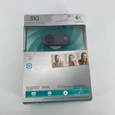 Logitech C310 HD Webcam Black 720p 960-000585 New