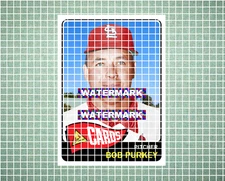 Bob Purkey St. Louis Cardinals 1965 Style Custom Baseball Art Card