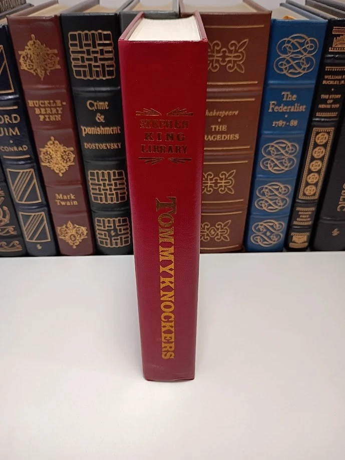 Tommyknockers Stephen King Red Leather Library Hardcover Rare & Out of Print VG+ - Image 4 of 4