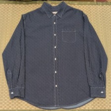 Frank & Eileen Tiny Heart Pattern Button Up Shirt Men's Size Large Made in USA
