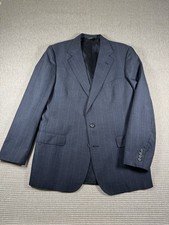 Polo University Club By Ralph Lauren Gray Pinstripe Sport Coat 42L Made In USA