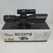 Aim Sports 2.5-10x40 Dual Illuminated Scope W/ Green Laser & QR Mount JDG251040G