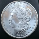 1884-CC Morgan Silver Dollar **Outstanding Bright-White GEM**