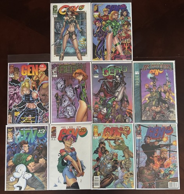 #ad Gen 13 5 6 7 8 9 11 13 14 15 17 J Scott Campbell Image 10 Lot Newsstand VF Area $22.73