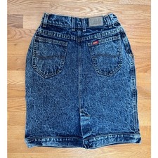 Vintage Denim Skirt Lee Stonewashed Jean Skirt 80s USA Union Tag XS 24"W