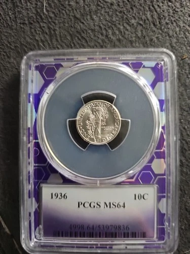 1936 10C MS64 MERCURY DIME
