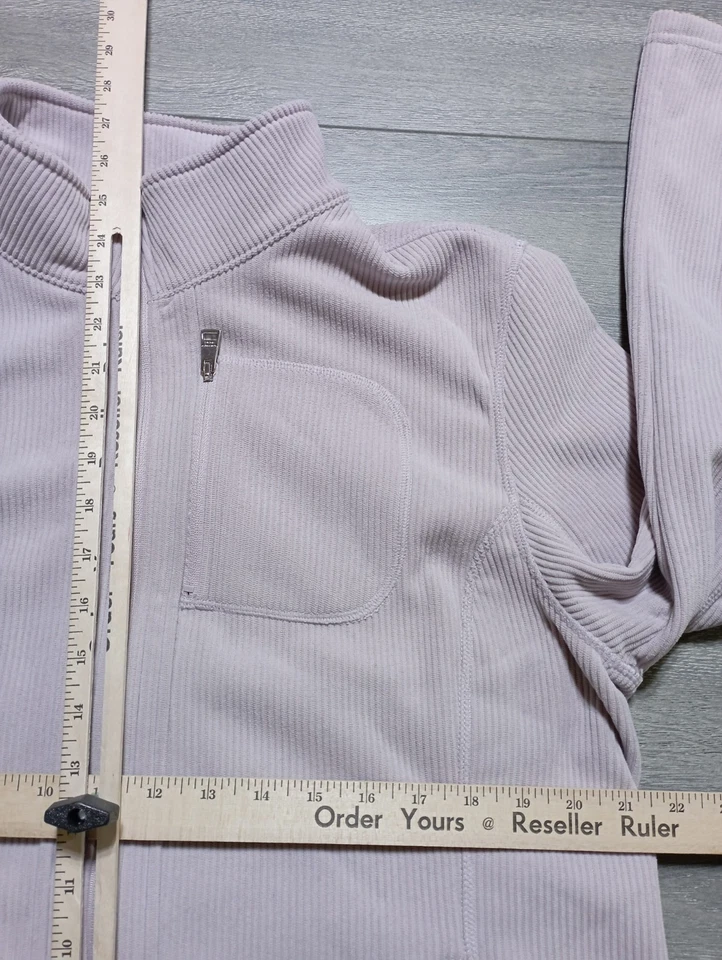 Chaqueta Andrew Marc Rib Adulto Mujer X-Grande Púrpura Forrada Suave Vellón Foto 3 de 4