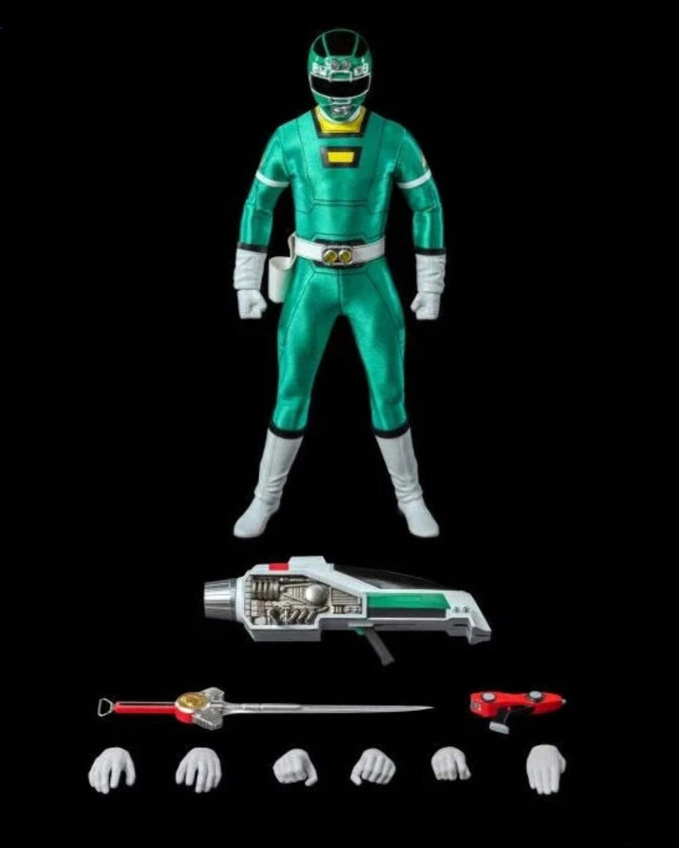 ThreeZero FigZero 1/6 Power Rangers Turbo Green Turbo Ranger Scale