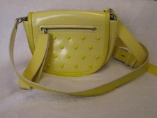 Marc Jacobs Luna Bag 'Lemon' Yellow Leather Beautiful Crossbody Style