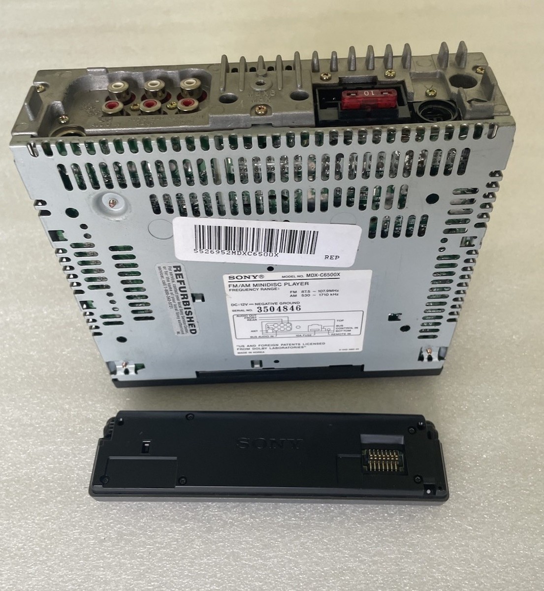 Sony Mini Disk Player MDX-C6500X Car Stereo MD Changer Controls | eBay
