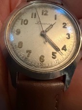 Vintage Lucerne Sportsman Military Mechanical Watch ID Case Co Stainless Steel