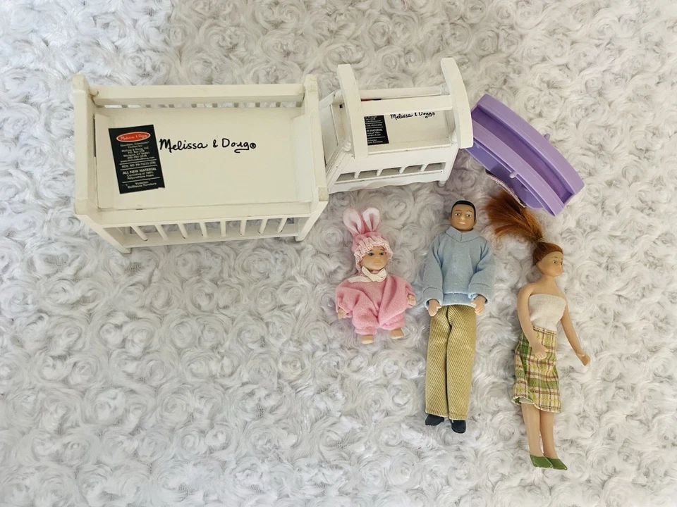 Lote de 3 piezas de guardería Melissa & Doug + mamá papá y bebé Foto 3 de 4