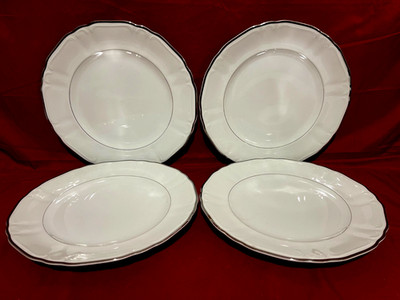 Silver Sonata 3639 Fine China Harmony House Dinner Plates 10 1/4'' Japan