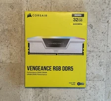 CORSAIR - VENGEANCE RGB 32GB (2x16GB) DDR5 6000MHz C36 UDIMM Desktop Memory - WH